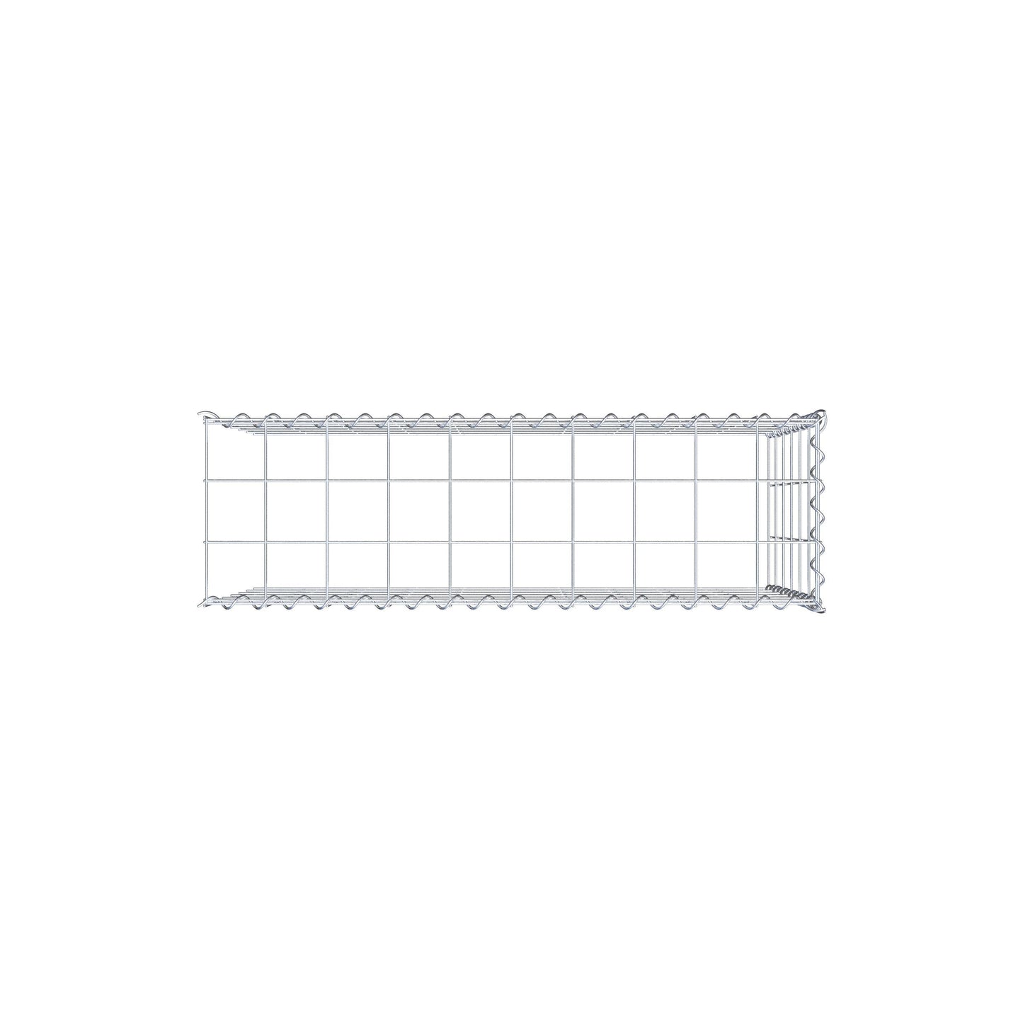 Gabbione aggiuntivo tipo 4 100 cm x 60 cm x 30 cm (L x H x P), maglia 10 cm x 10 cm, spirale