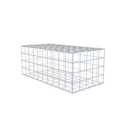 Gabion 100 cm x 40 cm x 50 cm (L x H x P), mailles 10 cm x 10 cm, anneau en C