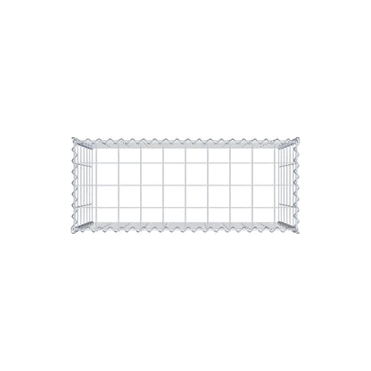 Gabion rapporté type 3 100 cm x 60 cm x 40 cm (L x H x P), mailles 10 cm x 10 cm, spirale