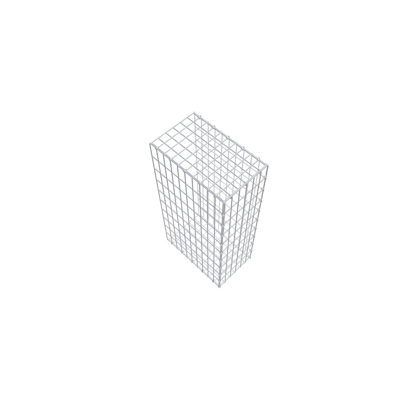 Mounted gabion type 2 100 cm x 50 cm x 30 cm, mesh size 5 cm x 10 cm, C-ring