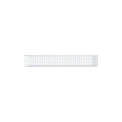 Fourche rapportée type 2 200 cm x 100 cm x 30 cm, mailles 5 cm x 10 cm, anneau en C