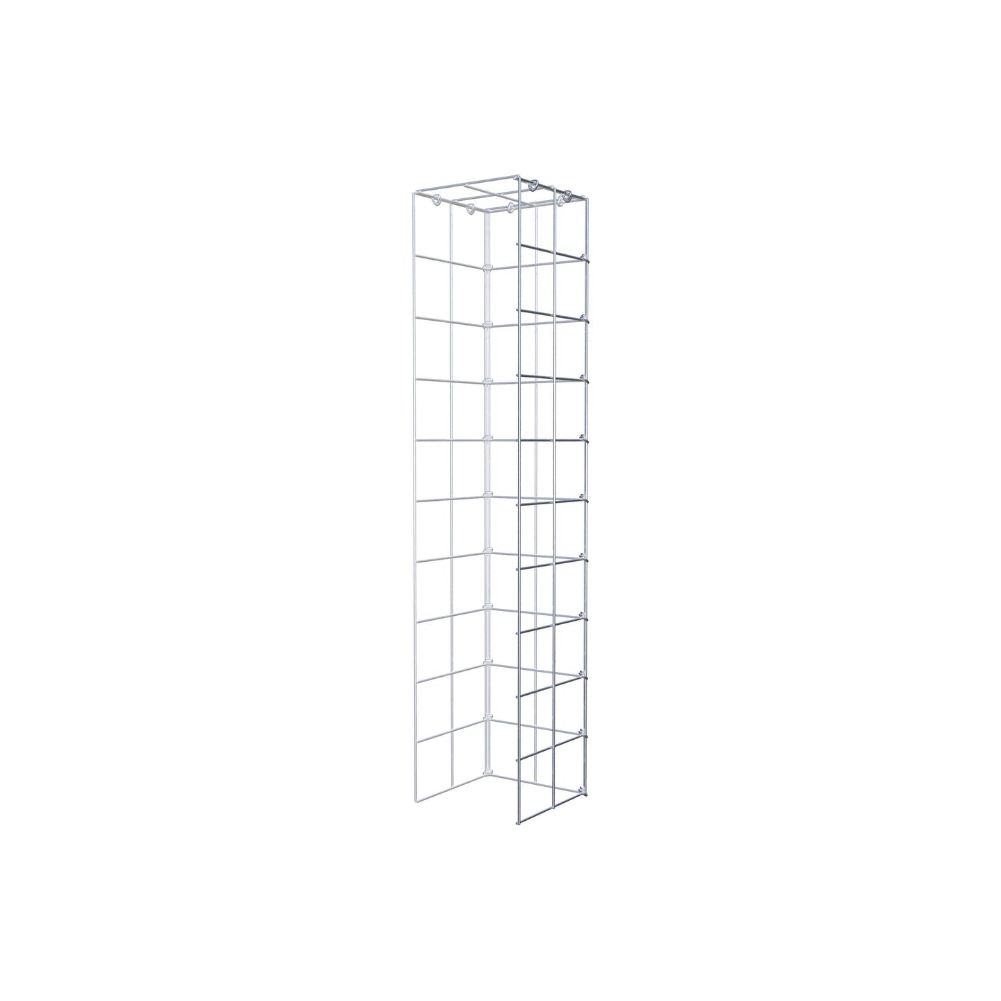 Anbaugabione Typ 4 100 cm x 20 cm x 20 cm (L x H x T), Maschenweite 10 cm x 10 cm, C-Ring