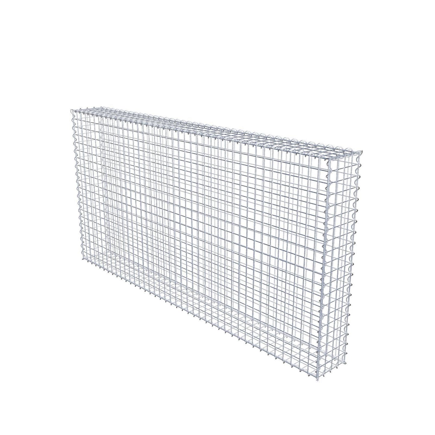 Schanskorf 200 cm x 100 cm x 20 cm (L x H x D), maaswijdte 5 cm x 5 cm, spiraalvormig