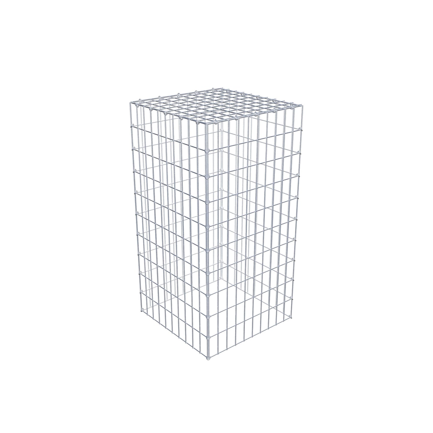 Gabião Tipo 3 100 cm x 50 cm x 50 cm (C x A x P), malhagem 5 cm x 10 cm, anel C