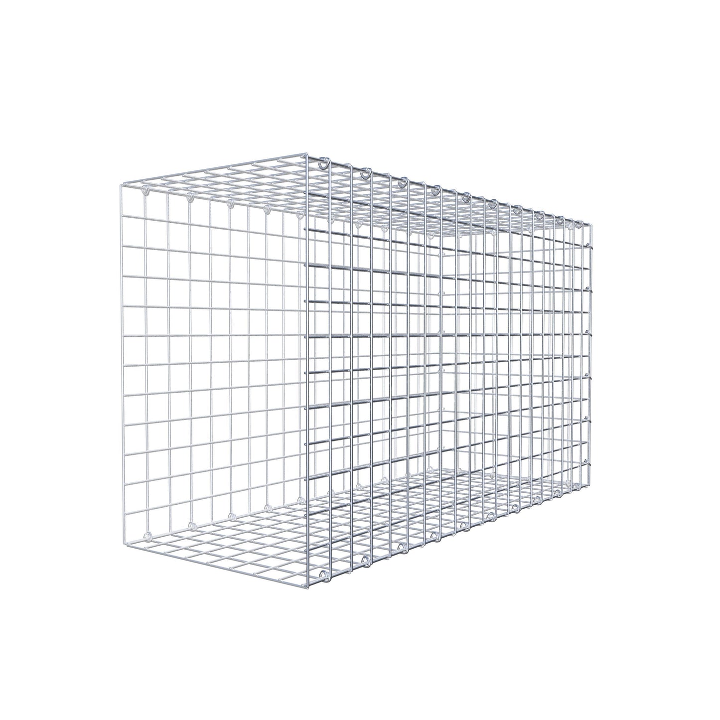 Gabbione aggiuntivo di tipo 2 100 cm x 60 cm x 40 cm (L x H x P), maglia 5 cm x 5 cm, anello a C