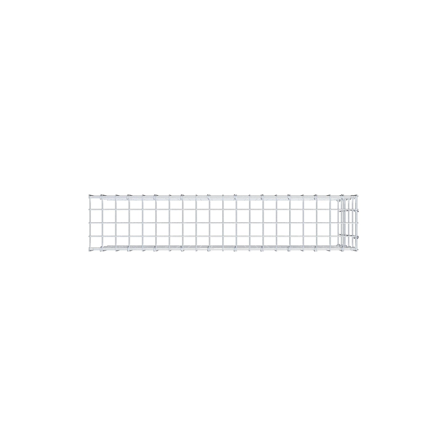 Fourche rapportée type 4 100 cm x 50 cm x 20 cm (L x H x P), maille 5 cm x 10 cm, anneau en C