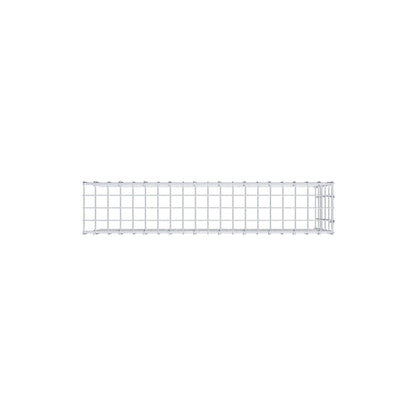 Fourche rapportée type 4 100 cm x 50 cm x 20 cm (L x H x P), maille 5 cm x 10 cm, anneau en C