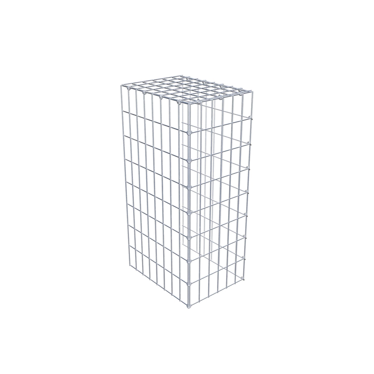 Fourche rapportée type 4 80 cm x 40 cm x 30 cm (L x H x P), mailles 5 cm x 10 cm, anneau C