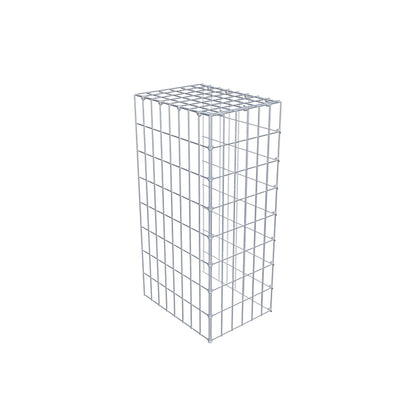 Fourche rapportée type 4 80 cm x 40 cm x 30 cm (L x H x P), mailles 5 cm x 10 cm, anneau C
