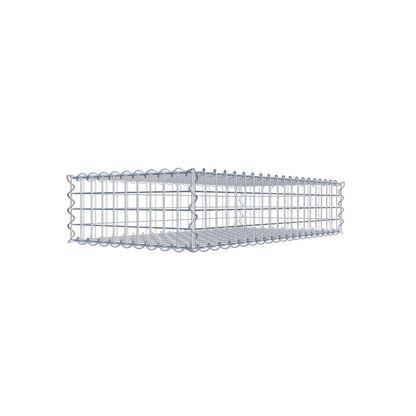 Gabione 100 cm x 20 cm x 50 cm (L x H x T), Maschenweite 5 cm x 5 cm, Spirale