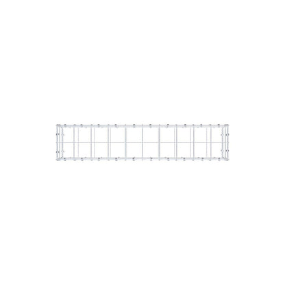 Gabion 100 cm x 20 cm x 20 cm (L x H x P), mailles 10 x 10 cm, anneau en spirale