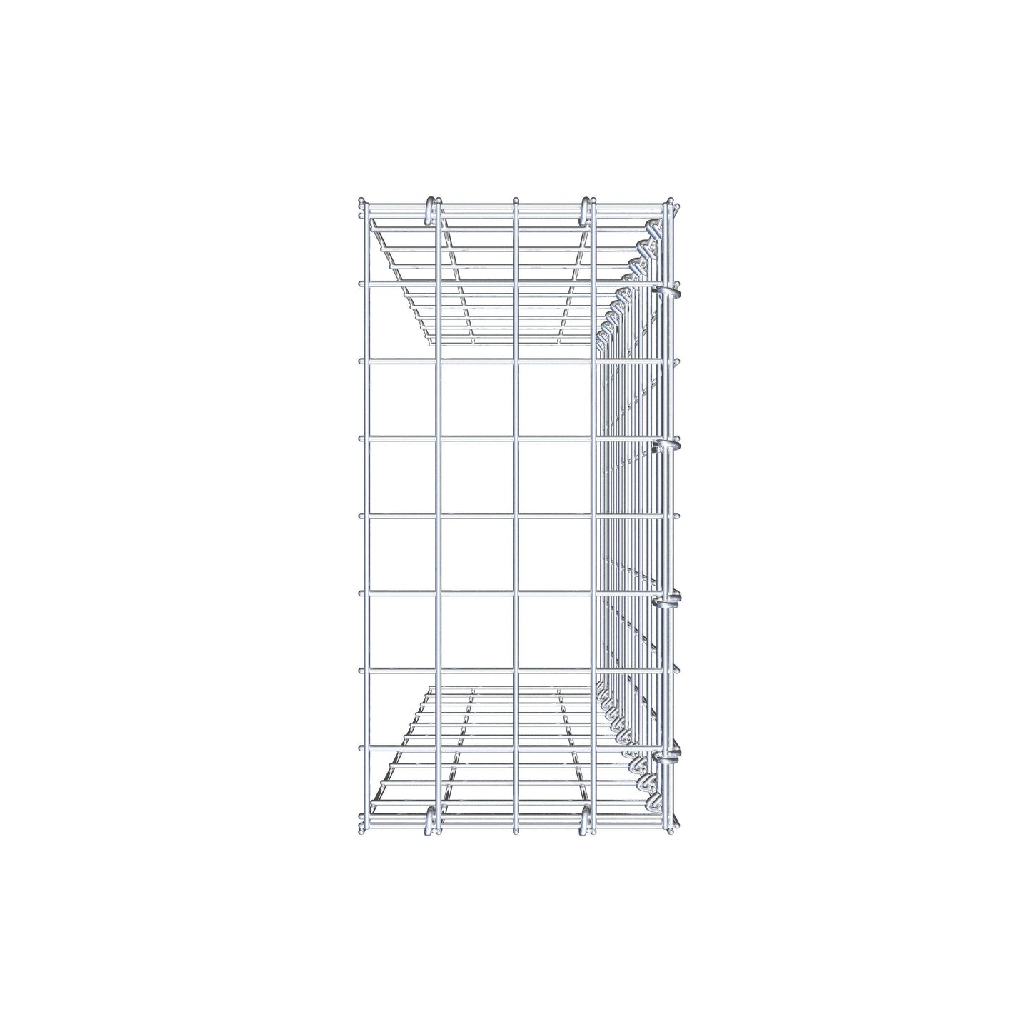 Fourche rapportée type 4 100 cm x 20 cm x 40 cm (L x H x P), mailles 5 cm x 10 cm, anneau C