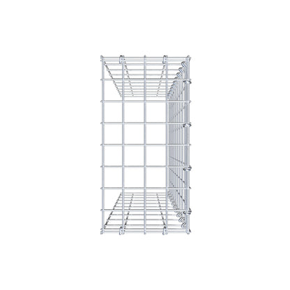 Fourche rapportée type 4 100 cm x 20 cm x 40 cm (L x H x P), mailles 5 cm x 10 cm, anneau C