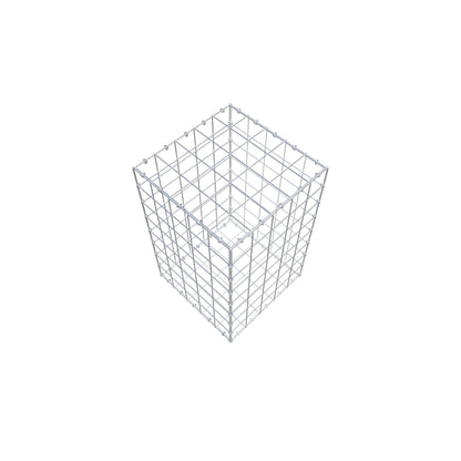 Gabion 80 cm x 50 cm x 50 cm (L x H x P), mailles 10 cm x 10 cm, anneau en C