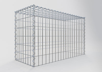 Gabion rapporté type 3 100 cm x 60 cm x 40 cm (L x H x P), mailles 5 cm x 10 cm, spirale