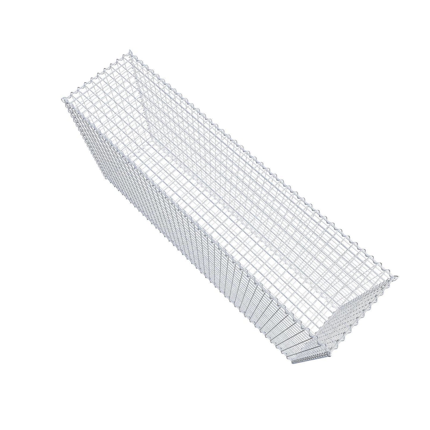 Schanskorf 200 cm x 100 cm x 50 cm (L x H x D), maaswijdte 5 cm x 5 cm, spiraalvormig