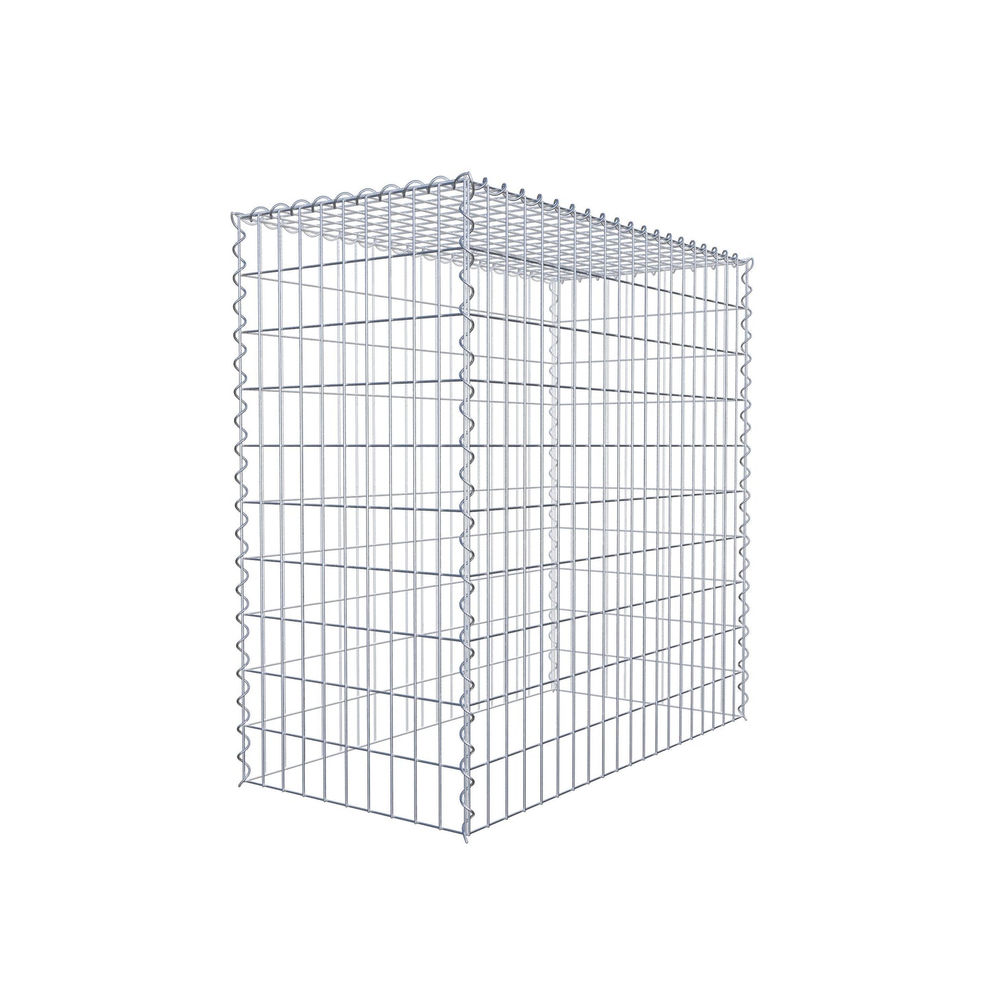 Gabion rapporté type 3 100 cm x 100 cm x 50 cm (L x H x P), mailles 5 cm x 10 cm, spirale
