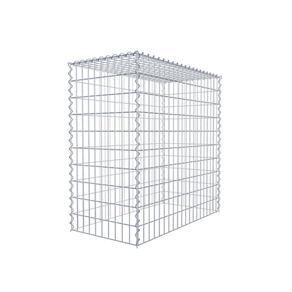 Gabion rapporté type 3 100 cm x 100 cm x 50 cm (L x H x P), mailles 5 cm x 10 cm, spirale