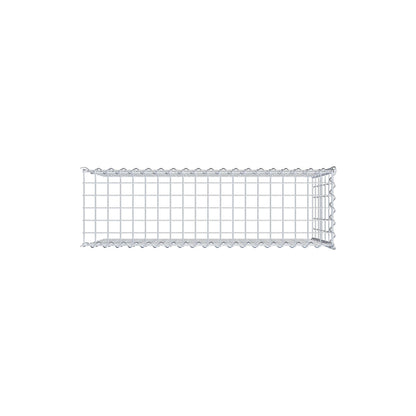 Opvokset gabion type 4 100 cm x 60 cm x 30 cm (L x H x D), maskestørrelse 5 cm x 10 cm, spiral
