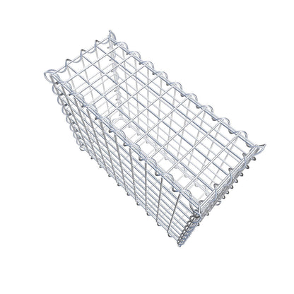 Gabbione 50 cm x 40 cm x 20 cm (L x H x P), maglia 5 cm x 5 cm, spirale