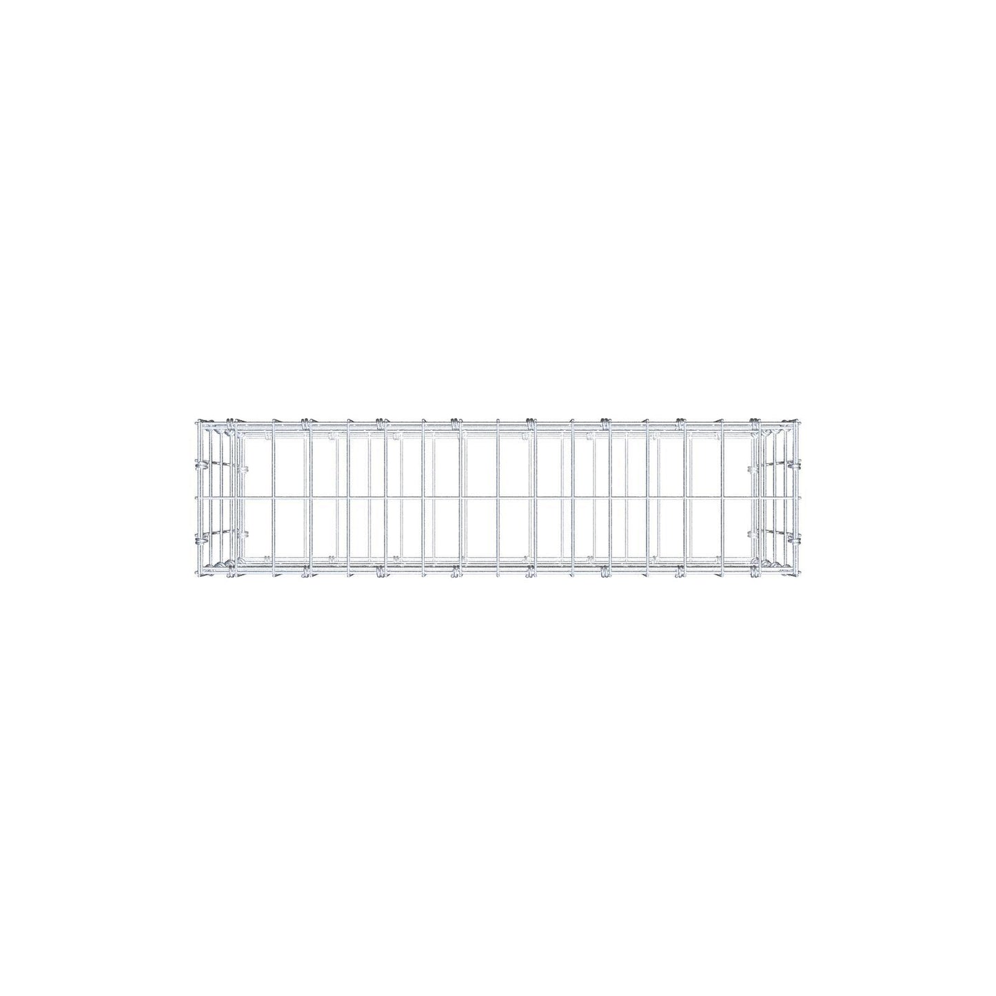 Gabion 80 cm x 40 cm x 20 cm (L x H x P), mailles 5 x 10 cm, anneau en spirale