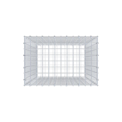 Gabion 100 cm x 60 cm x 40 cm (L x H x D), maskestørrelse 5 cm x 5 cm, C-ring