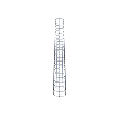 Schanskorfzuil vierkant 17 cm x 17 cm, 200 cm hoog, MW 5 cm x 10 cm