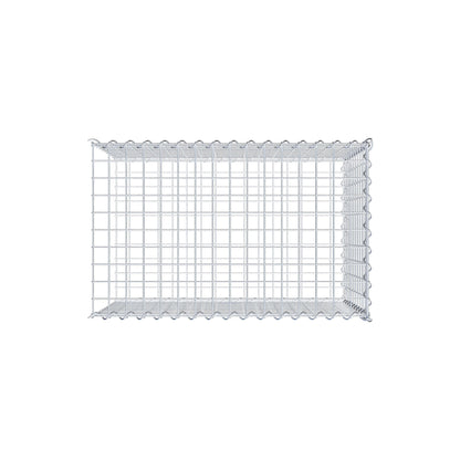 Gabion rapporté type 2 80 cm x 50 cm x 50 cm (L x H x P), mailles 5 cm x 5 cm, spirale