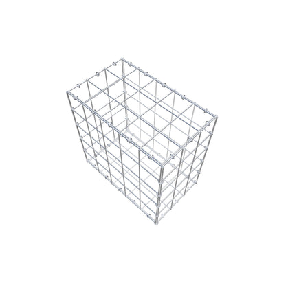 Gabion 50 cm x 50 cm x 30 cm (L x H x D), maskestørrelse 10 cm x 10 cm, C-ring