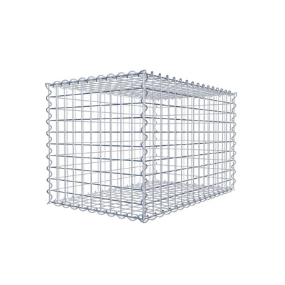 Gabione 80 cm x 50 cm x 50 cm (L x H x T), Maschenweite 5 cm x 5 cm, Spirale