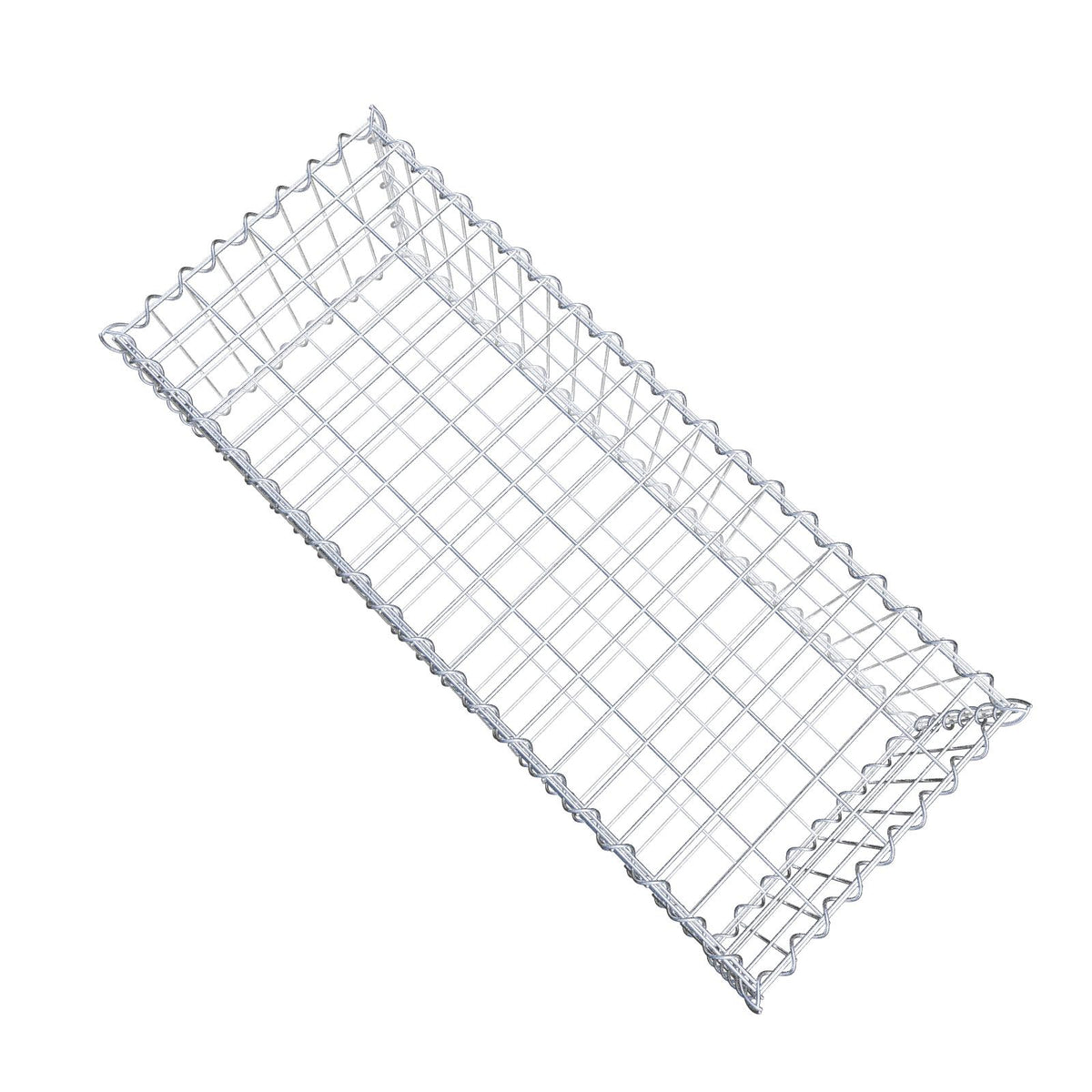 Gabion 100 cm x 30 cm x 40 cm (L x H x D), maskstorlek 5 cm x 10 cm, spiral