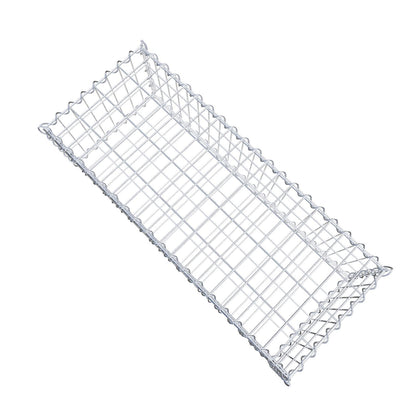 Gabion 100 cm x 30 cm x 40 cm (L x H x D), maskstorlek 5 cm x 10 cm, spiral