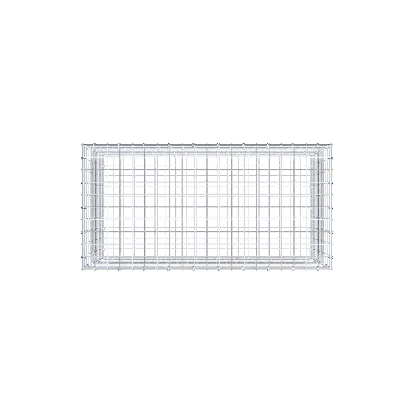 Gabião 100 cm x 60 cm x 50 cm (C x A x P), malhagem 5 cm x 5 cm, anel C