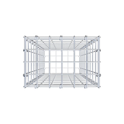 Gabione 100 cm x 30 cm x 20 cm (L x H x T), Maschenweite 5 cm x 10 cm, C-Ring