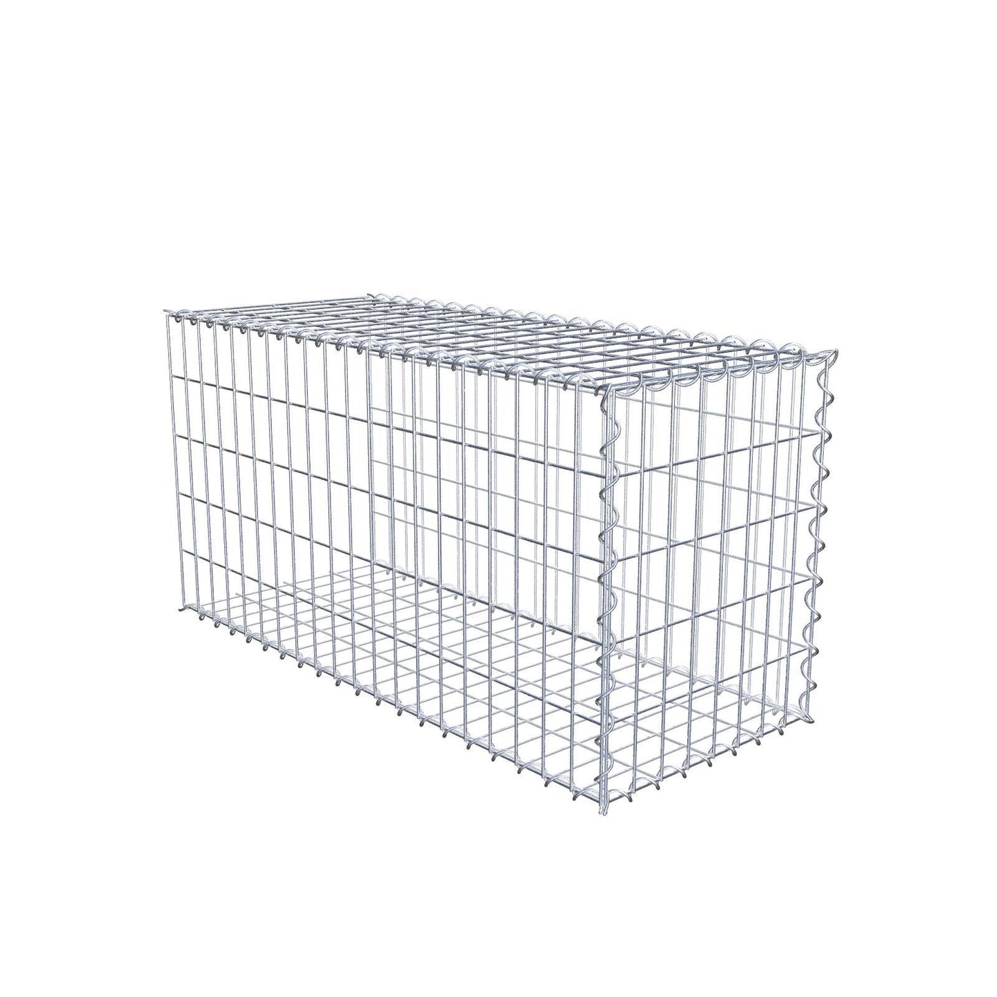 Gabião tipo 2 100 cm x 50 cm x 40 cm (C x A x P), malhagem 5 cm x 10 cm, espiral