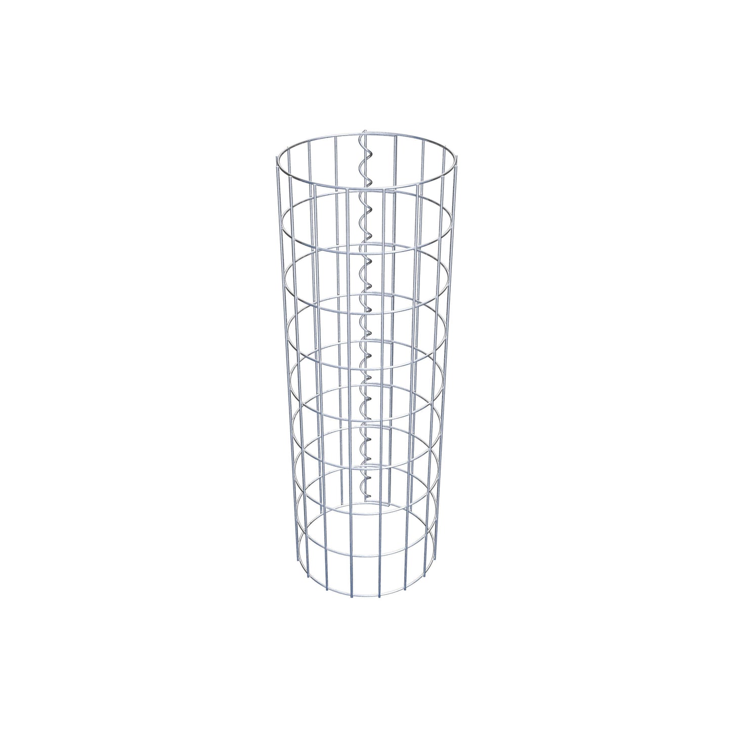 Colonne de gabion ronde 27 cm de diamètre, 80 cm de hauteur, maille 5 cm x 10 cm