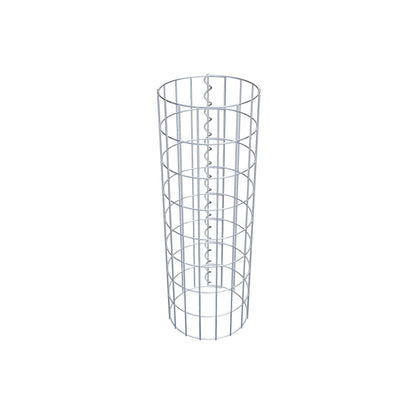 Colonne de gabion ronde 27 cm de diamètre, 80 cm de hauteur, maille 5 cm x 10 cm