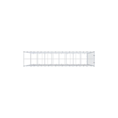 Fourche rapportée type 2 100 cm x 80 cm x 20 cm (L x H x P), mailles 10 cm x 10 cm, anneau en C