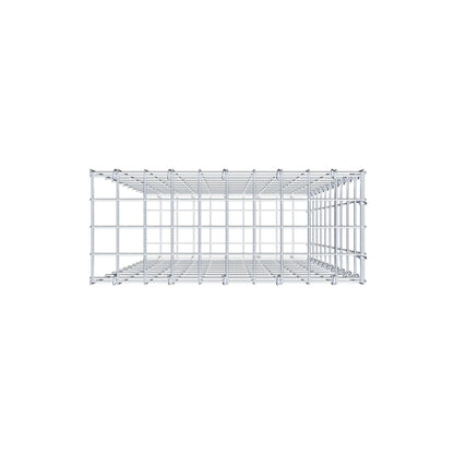 Fourche rapportée type 2 100 cm x 50 cm x 20 cm, mailles 5 cm x 10 cm, anneau en C