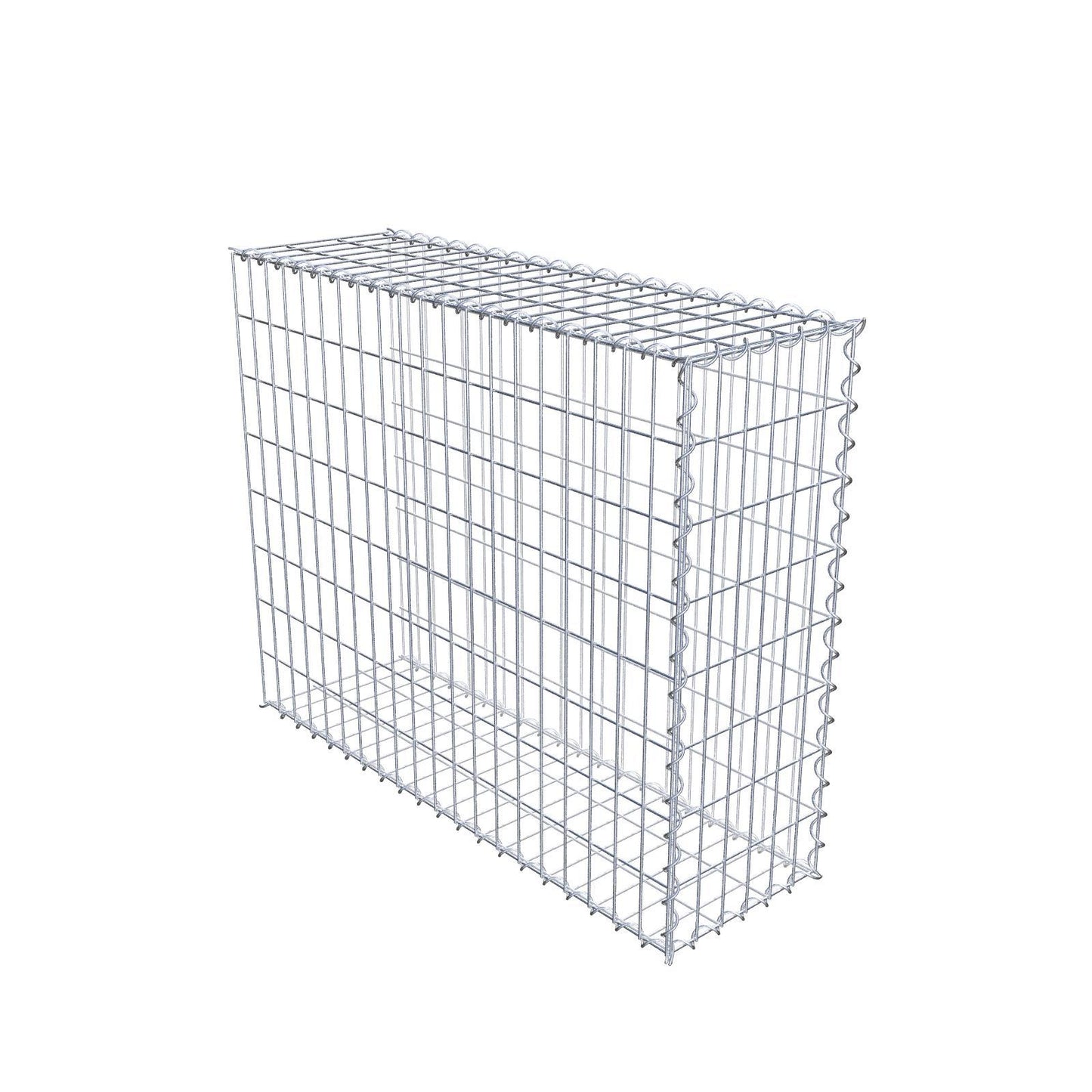Anbaugabione Typ 2 100 cm x 80 cm x 30 cm (L x H x T), Maschenweite 5 cm x 10 cm, Spirale