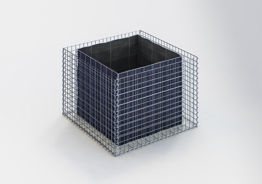 Højbed firkantet 100 cm x 70 cm x 100 cm (L x H x D), maskestørrelse 5 x 5 cm, vægtykkelse 10 cm