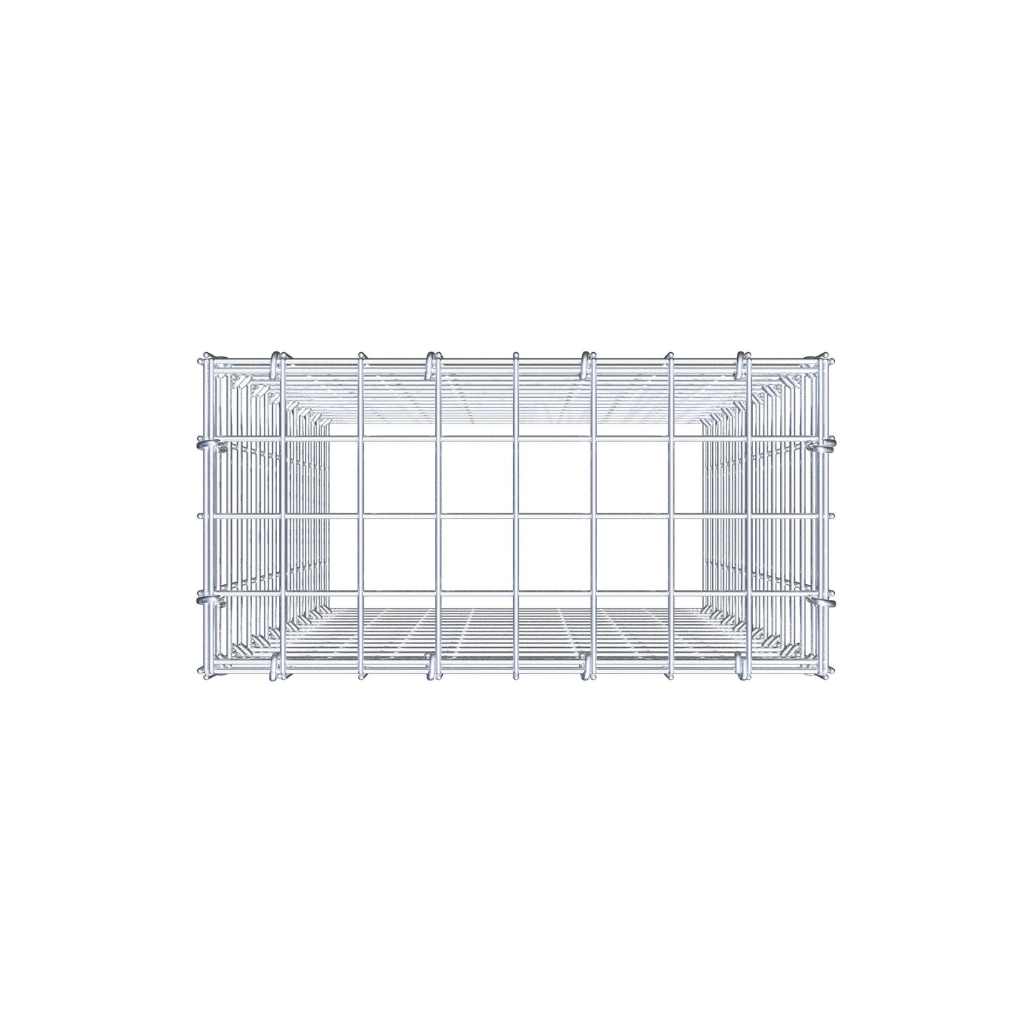Fourche rapportée type 3 80 cm x 40 cm x 20 cm (L x H x P), mailles 5 cm x 5 cm, anneau C