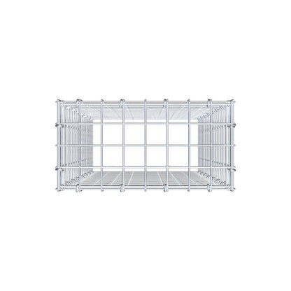 Fourche rapportée type 3 80 cm x 40 cm x 20 cm (L x H x P), mailles 5 cm x 5 cm, anneau C