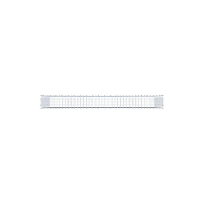 Gabion 200 cm x 100 cm x 20 cm (L x H x P), mailles 5 x 5 cm, anneau en spirale