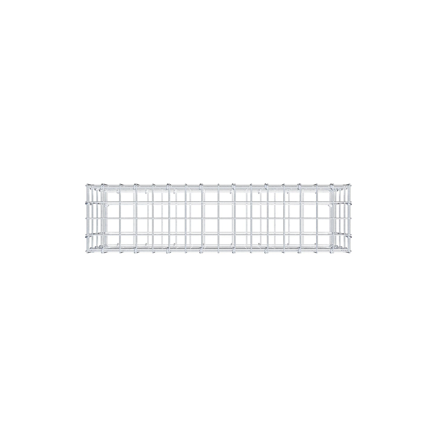 Gabione 80 cm x 40 cm x 20 cm (L x H x T), Maschenweite 5 cm x 10 cm, C-Ring