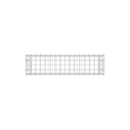 Gabione 80 cm x 40 cm x 20 cm (L x H x T), Maschenweite 5 cm x 10 cm, C-Ring