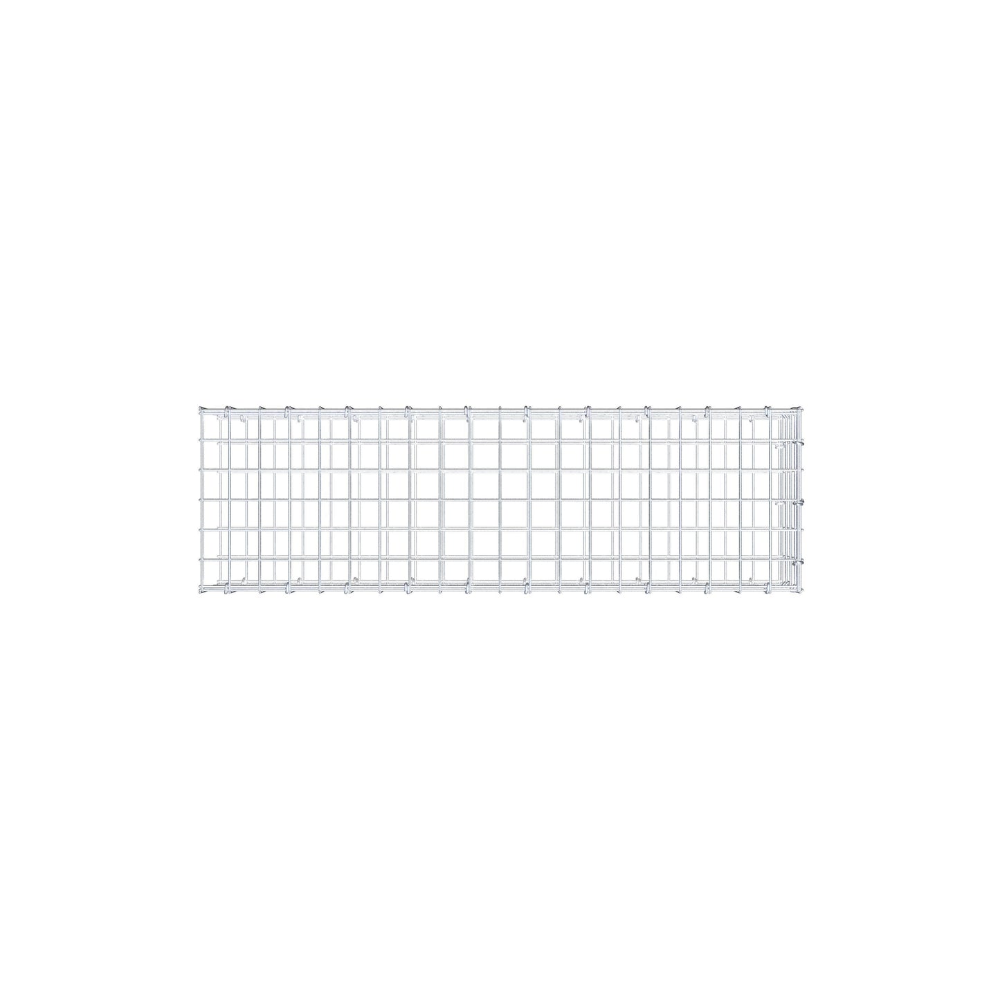 Monteret gabion type 2 100 cm x 20 cm x 30 cm (L x H x D), maskestørrelse 5 cm x 5 cm, C-ring