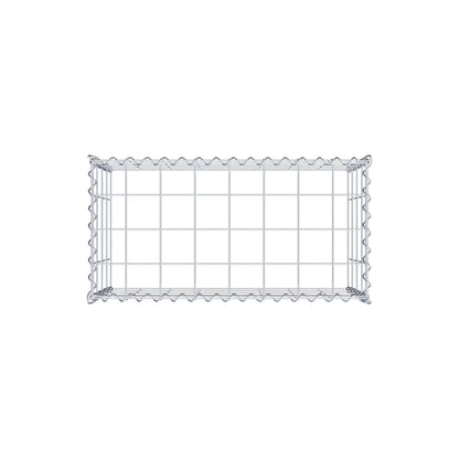 Gabião tipo 3 80 cm x 40 cm x 40 cm (C x A x P), malhagem 10 cm x 10 cm, espiral