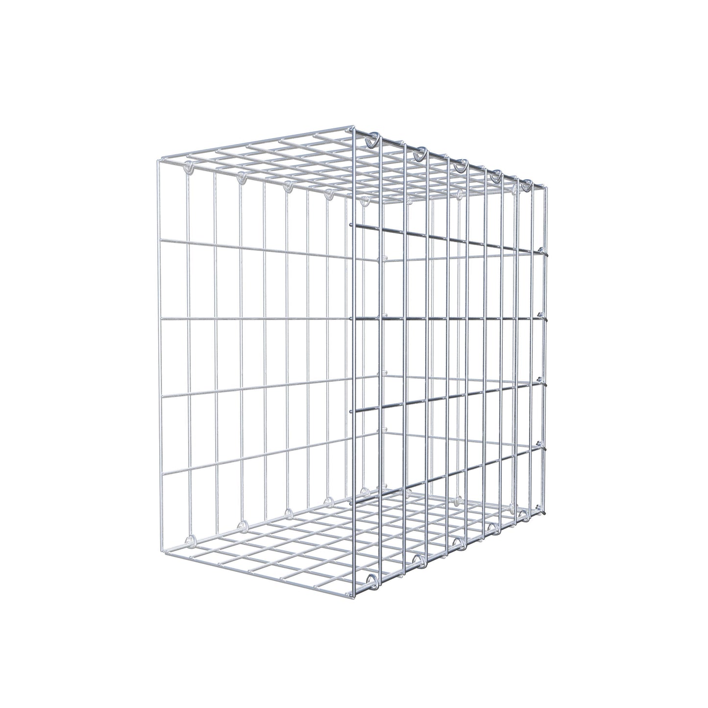 Gabião tipo 2 50 cm x 50 cm x 30 cm, malhagem 5 cm x 10 cm, anel C
