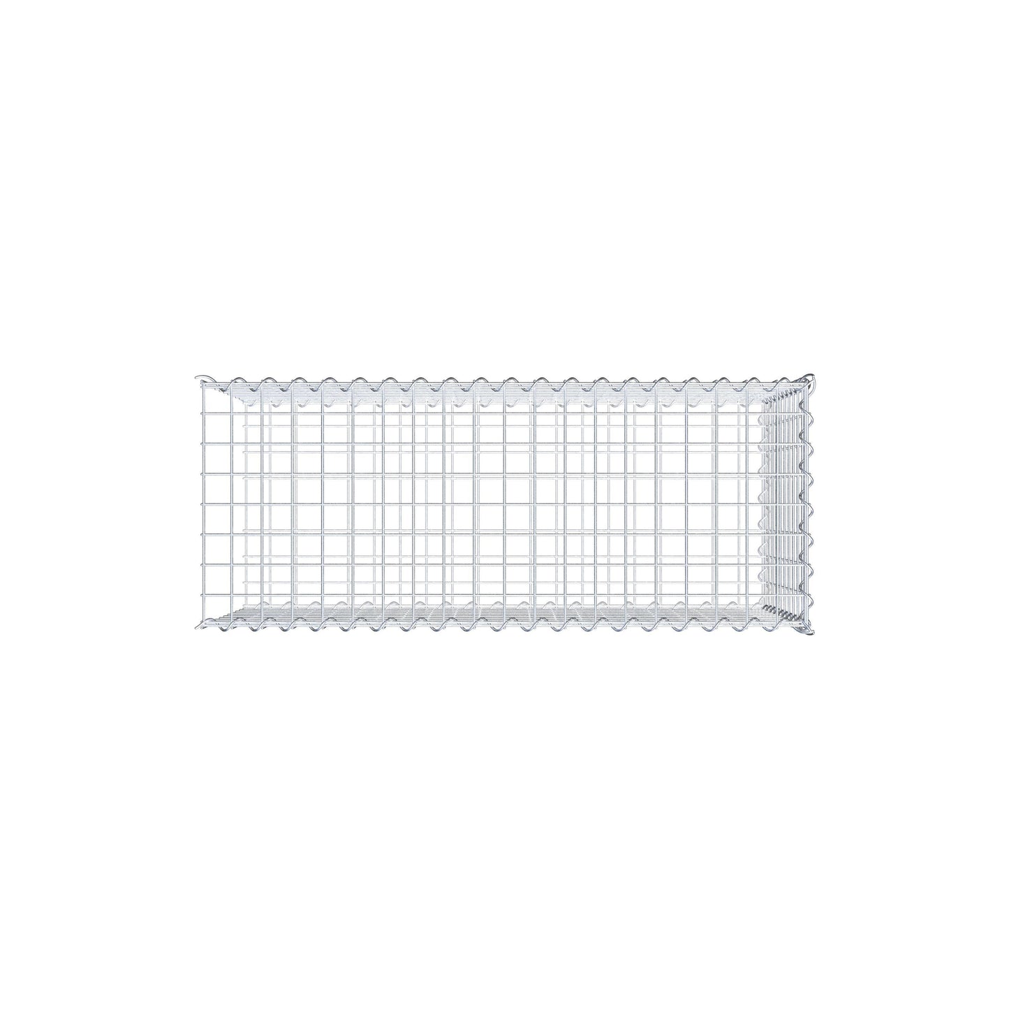 Anbaugabione Typ 2 100 cm x 50 cm x 40 cm (L x H x T), Maschenweite 5 cm x 5 cm, Spirale
